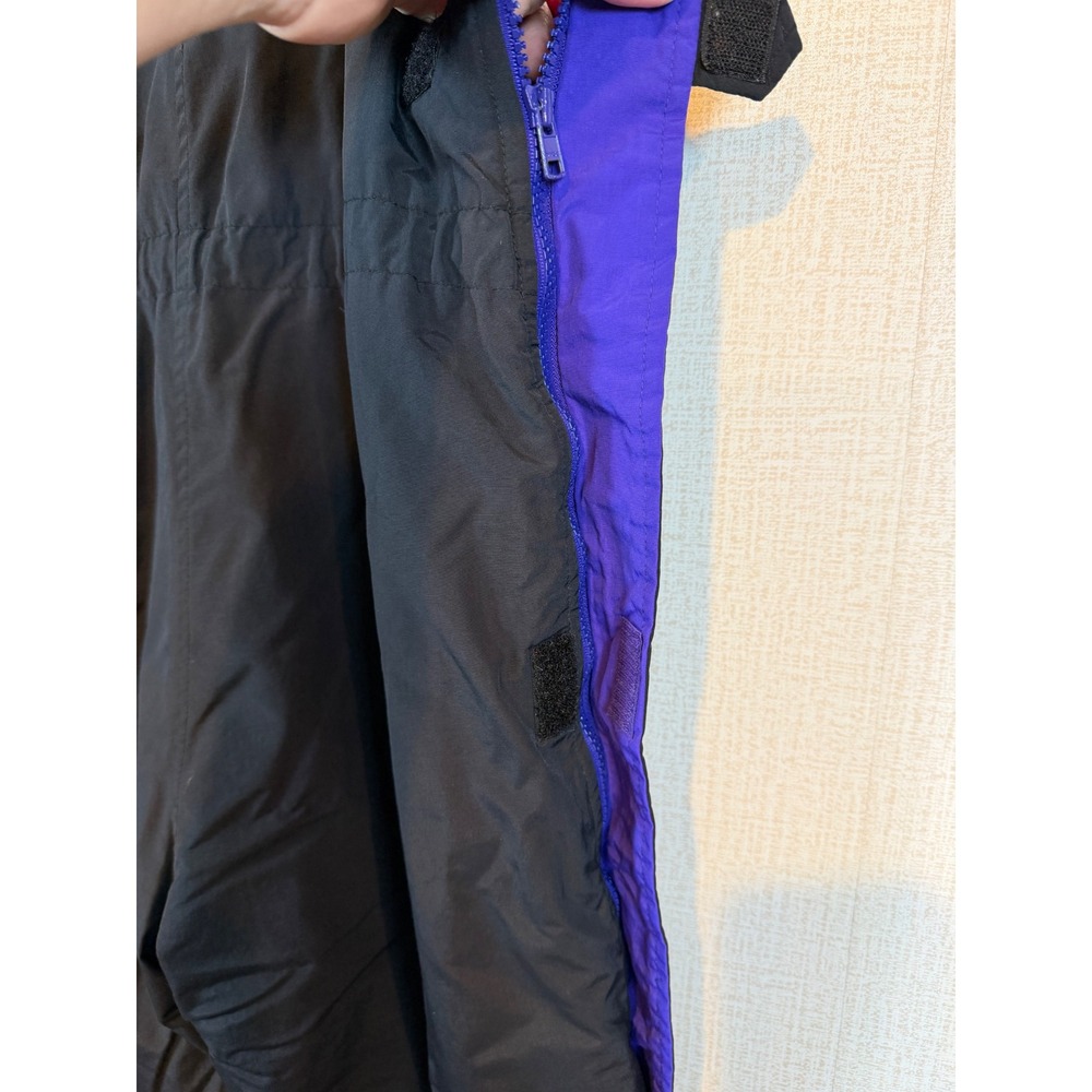 LL Bean Kids Vintage Insulated Snow Bibs Black Size L 14-16 Sledding Classic Ski - Picture 4 of 9